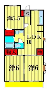 第11泉マンション【2階】の間取り