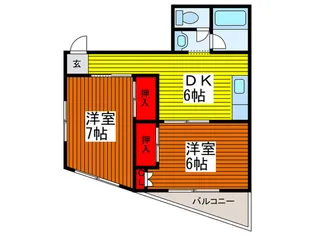 イワセビル【4階】の間取り