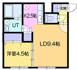 パトリア千歳【1階】の間取り