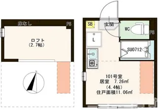 ハーモニーテラス東陽III【1階】の間取り