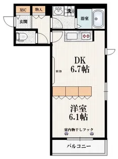 クレセール南青山【3階】の間取り