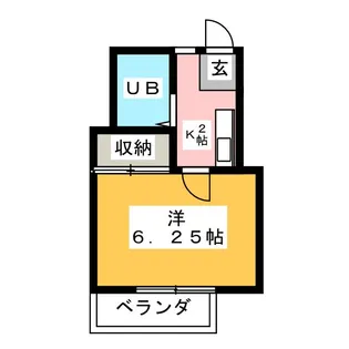 ホワイトハイム【1階】の間取り