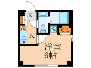 Kairos新井薬師【1階】の間取り