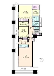 エアレジデンス新浦安【26階】の間取り