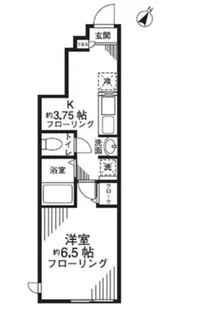 グリシーヌ経堂A棟【1階】の間取り