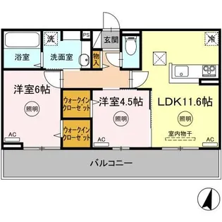 DーROOM春日A【1階】の間取り