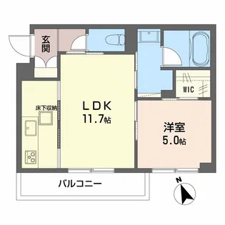ネオブランコート【1階】の間取り