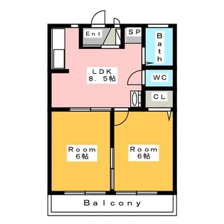 フィリオII【2階】の間取り