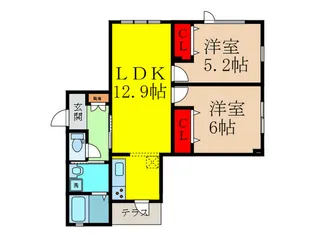 Quartetto due【1階】の間取り
