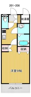 メゾンドボヌール【2階】の間取り