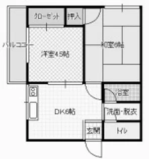 シャンティ池田【2階】の間取り