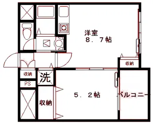 プランタン横浜【3階】の間取り