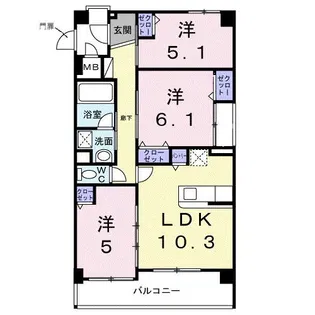 セレーノ【4階】の間取り