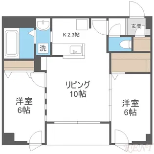 シティレジデンス桑園【7階】の間取り