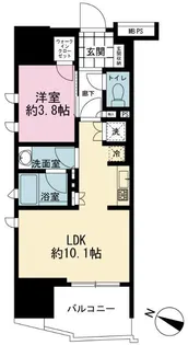 ライオンズ千代田三崎町【14階】の間取り