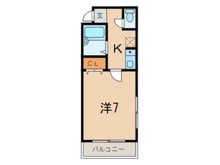 ベレット夙川【2階】の間取り