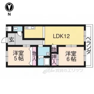ターンドール西野【3階】の間取り