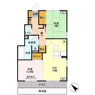 ロイヤルヒルズ【1階】の間取り