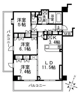 オーベル文京千石【2階】の間取り