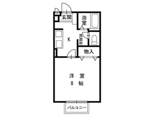 あすなろハイツ【2階】の間取り