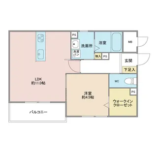 ラニカイ【3階】の間取り