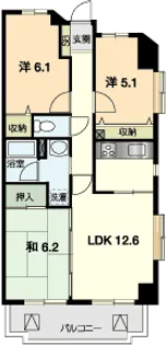 パラシオ【9階】の間取り