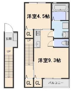 ライジング大津A【2階】の間取り