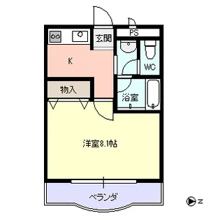 カッサベーラJ【3階】の間取り