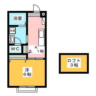 エスペランスハイロード【1階】の間取り