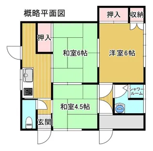 富山県滑川市高塚高塚寿町【一戸建】の間取り