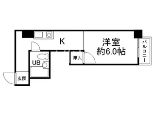 万里小路アベニュー【4階】の間取り