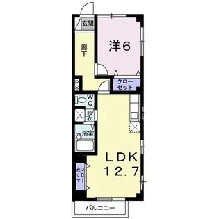 香川県高松市今里町【アパート】の間取り