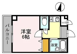 赤畑ハイツ【3階】の間取り