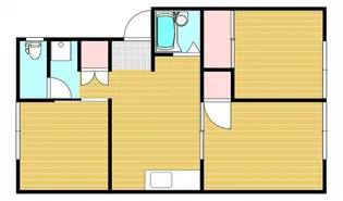 コスモハイツII【1階】の間取り