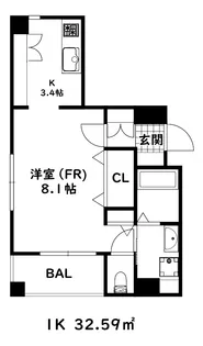 カーサ アルテミス【2階】の間取り