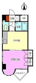 広島県広島市中区白島九軒町【マンション】の間取り