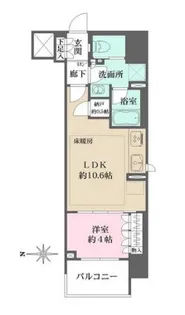 ザ・パークハウスアーバンス渋谷【12階】の間取り