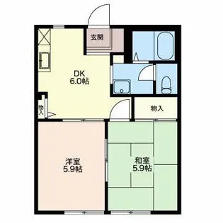 フレグランス豊岡A【1階】の間取り