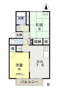 ステラマリス田中 A【2階】の間取り