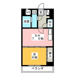 リバーサイドドリーム【6階】の間取り