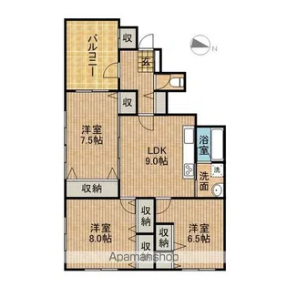 ライフガーデン【2階】の間取り