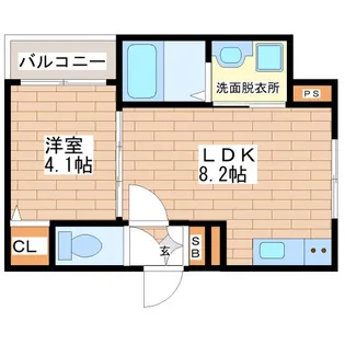 サングラン南巽【1階】の間取り