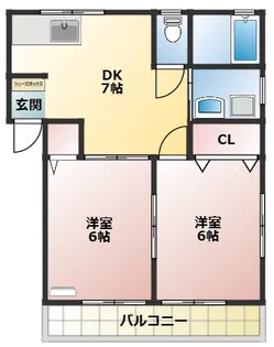 コーポMIMI【2階】の間取り