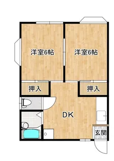 コーポ・サンライズ【1階】の間取り