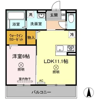 メゾン・ベル・フルール【3階】の間取り