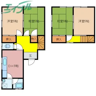 三重県松阪市幸生町【一戸建】の間取り