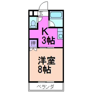 コーポみどりケ丘【2階】の間取り