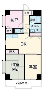ブリッジ壱番館【5階】の間取り
