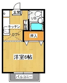 コーポ要【2階】の間取り