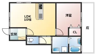 ブルージュ明石【1階】の間取り